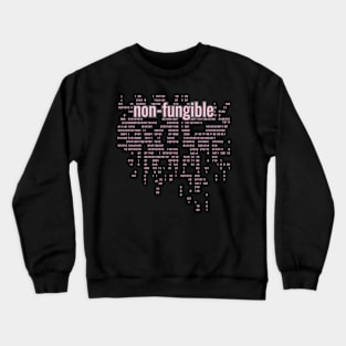 Crypto Tech Non-Fungible Digital Array Bright Pink Crewneck Sweatshirt